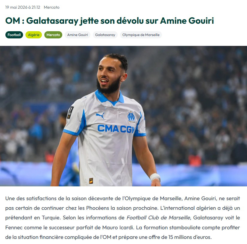 Galatasaray’a Cezayirli gol makinesi! İşte teklif edilecek bonservis ücreti