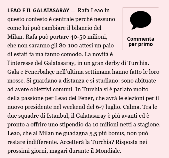 Galatasaray’dan transferde Fenerbahçe’yi şaşırtan Rafael Leao hamlesi!