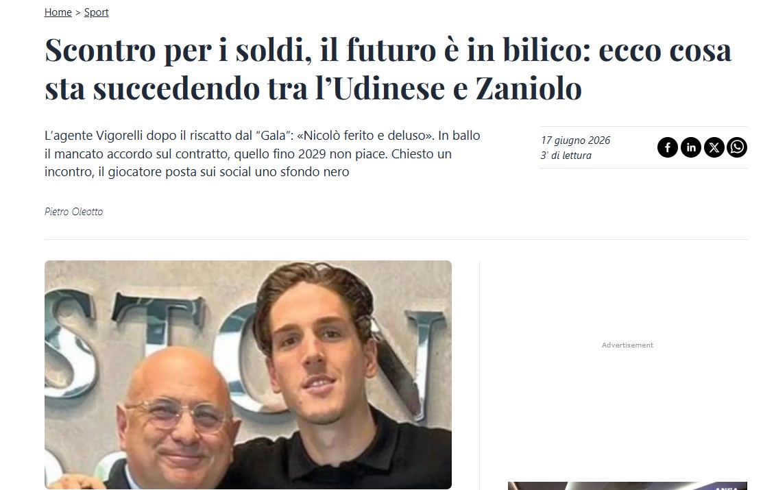 Nicolo Zaniolo transferinde beklenmedik gelişme! Menajeri krizi açıkladı