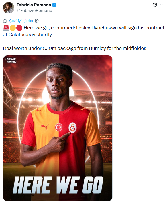 Lesley Ugochukwu Galatasaray’da! İşte sözleşme detayları