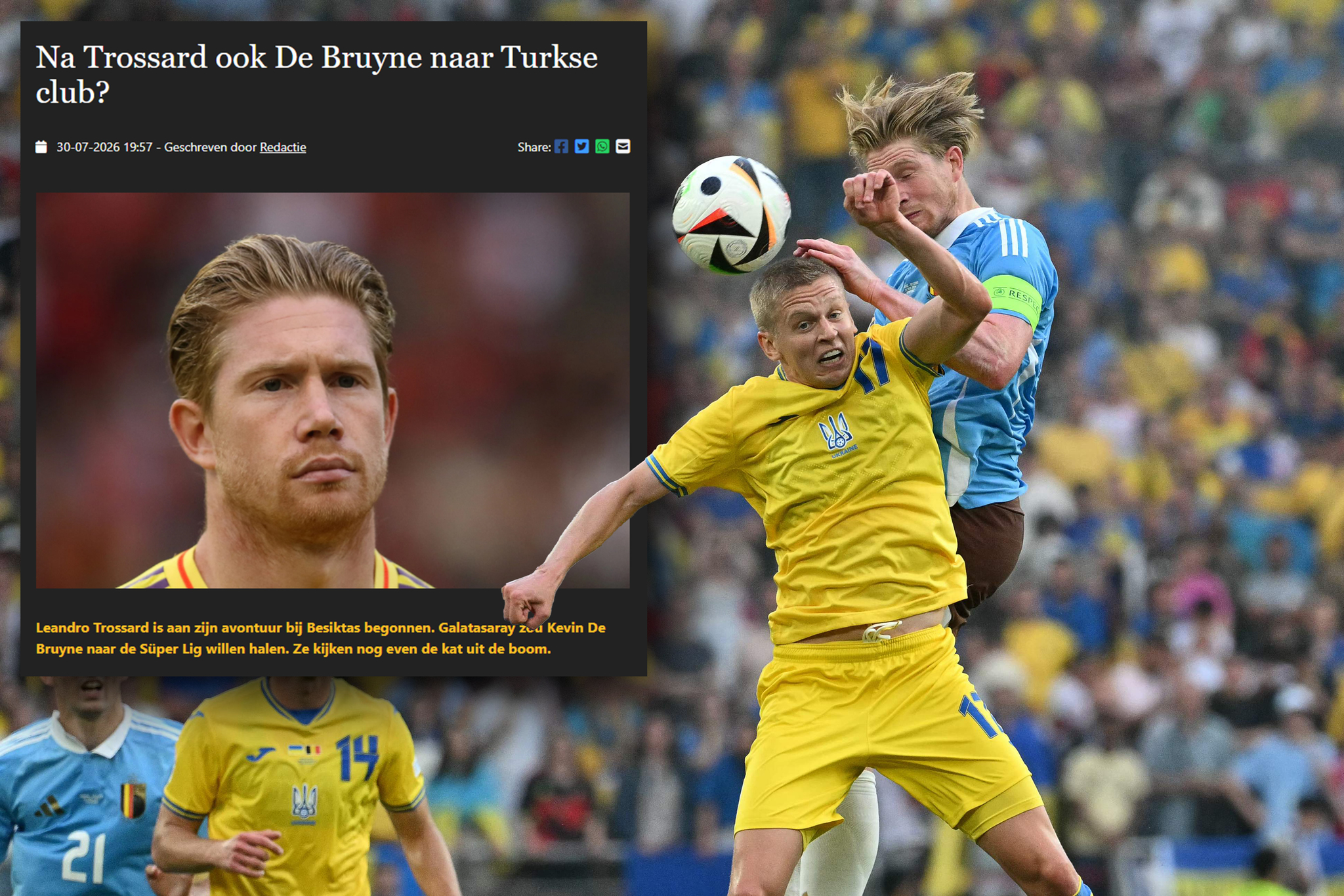 Kevin De Bruyne, Galatasaray için teknik direktörüyle görüşecek!