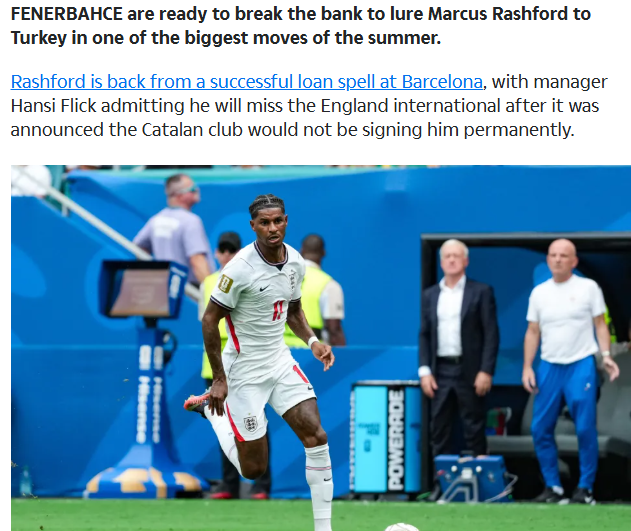 Fenerbahçe Marcus Rasford transferi için dev bir bütçe ayırdı!